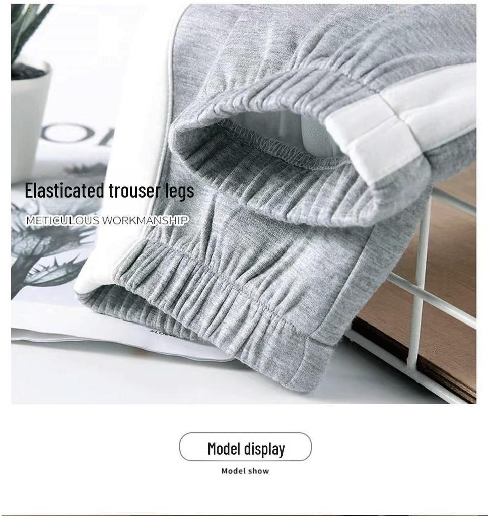 2025 Korean Style Women's Loose Fit Nine-Point Harem Leggings for Spring and Autumn