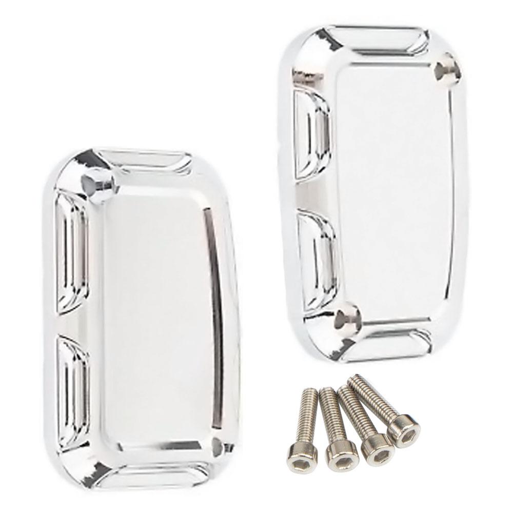 2 шт. CNC Накладка на бачок главного тормозного цилиндра для мотоцикла Harley-Davidson Street Electra Glide Road King Freewheeler