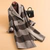 New Thousand Bird Plaid Woolen Coat Women's New Autumn Double-sided Wool Loose and Thin Casual Coat
