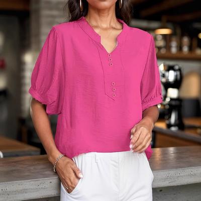 Летняя повседневная свободная рубашка, утягивающий топ, женские блузки и рубашки