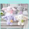 Cute Plush Rabbit Keychain Adorable Bear Doll Backpack Charm Soft Toy 16cm For Kids