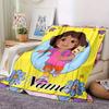 Dora Explorer Adventure Map Boots Customized Your Name Blanket Lightweight And Comfortable Warm Blanket Suitable For Bed Home Chair Office Sofa