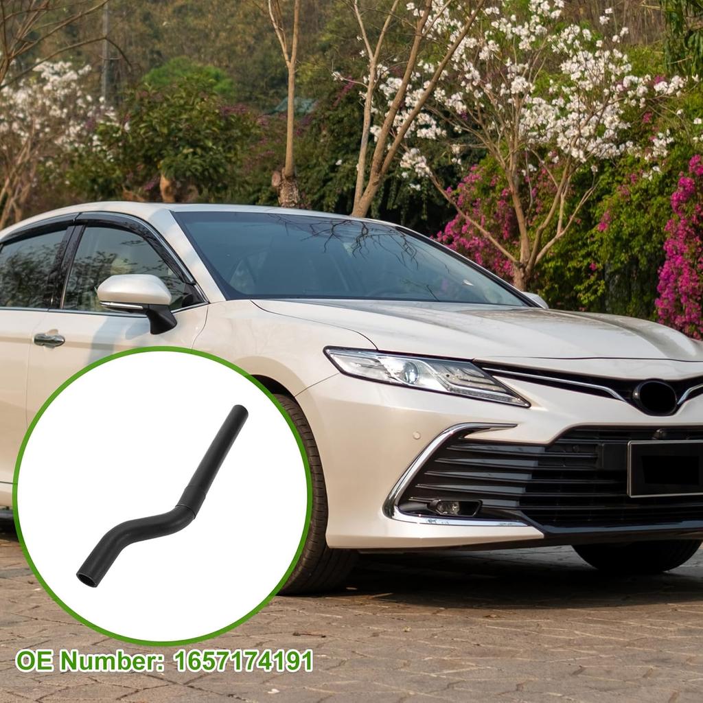 No.1657174191 Radiator Coolant Hose for Toyota Camry 1992-2001 Good Sealing Black Upper Heater Hose Rubber 1 Pc