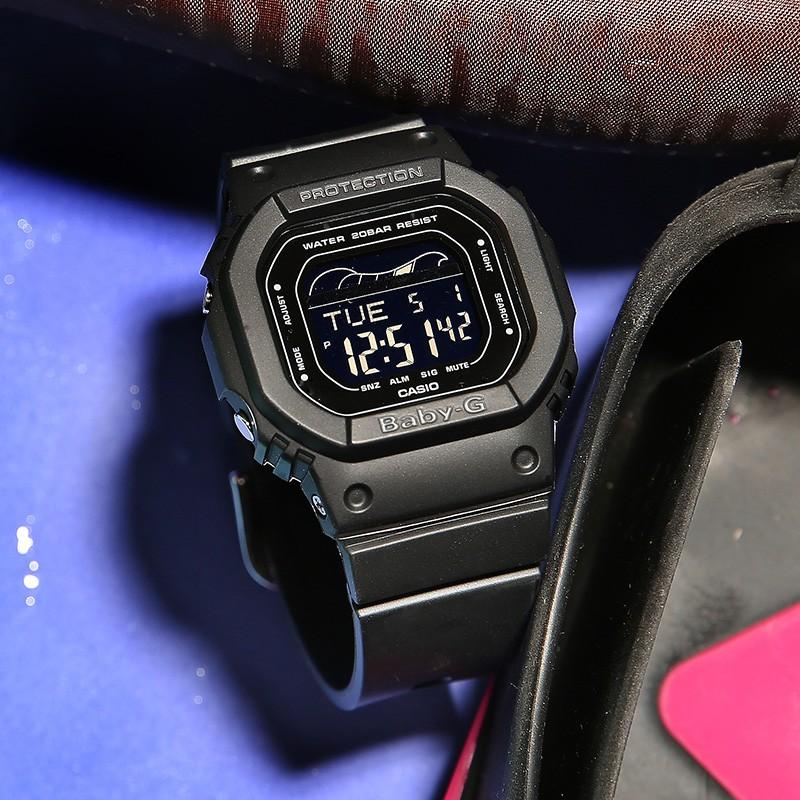 Casio Часы серия-крутой маленький квадратный ЖК-дисплей ударопрочный кварцевый механизм японские и корейские часы тот же стиль для мужчин DW-5600BBN-1PRBLX-560-1PR