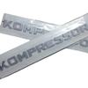 3D Chrome ABS Kompressor Letters Badge Emblem Rear Boot Sticker
