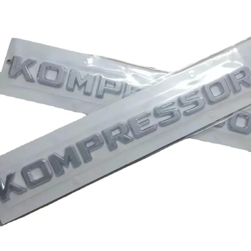 3D Chrome ABS Kompressor Letters Badge Emblem Rear Boot Sticker