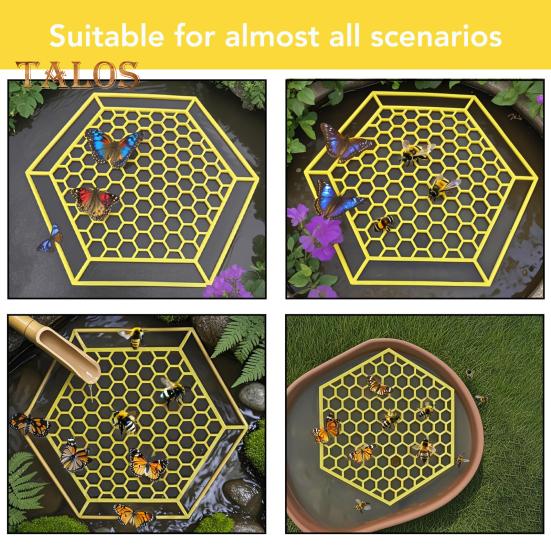 Плавающая станция для поения пчел, садовая поилка для бабочек и насекомых, уличные ванны для пчел, питьевая станция для жаждущих опылителей