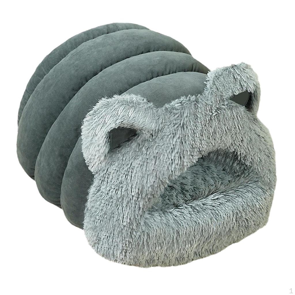 Кровать для кошки - нескользящий спальный мешок, моющийся, теплый, удобный, самонагревающийся, кровать для питомца, котенок, укрытие