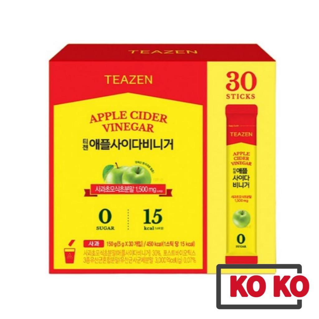 Teazen Порошок яблочного уксуса для чая 5 г X 30 стиков / Без сахара / Для похудения