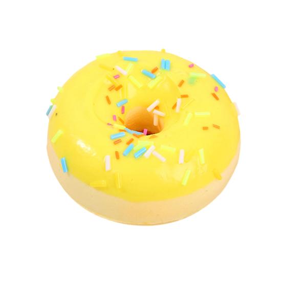 Сжималка Мягкая Игрушка-Антистресс с Медленным Восстановлением Формы 7 см Реалистичный Пончик Симуляция для Детей Взрослых Настольное Украшение Реквизит для Выпечки Фотофон