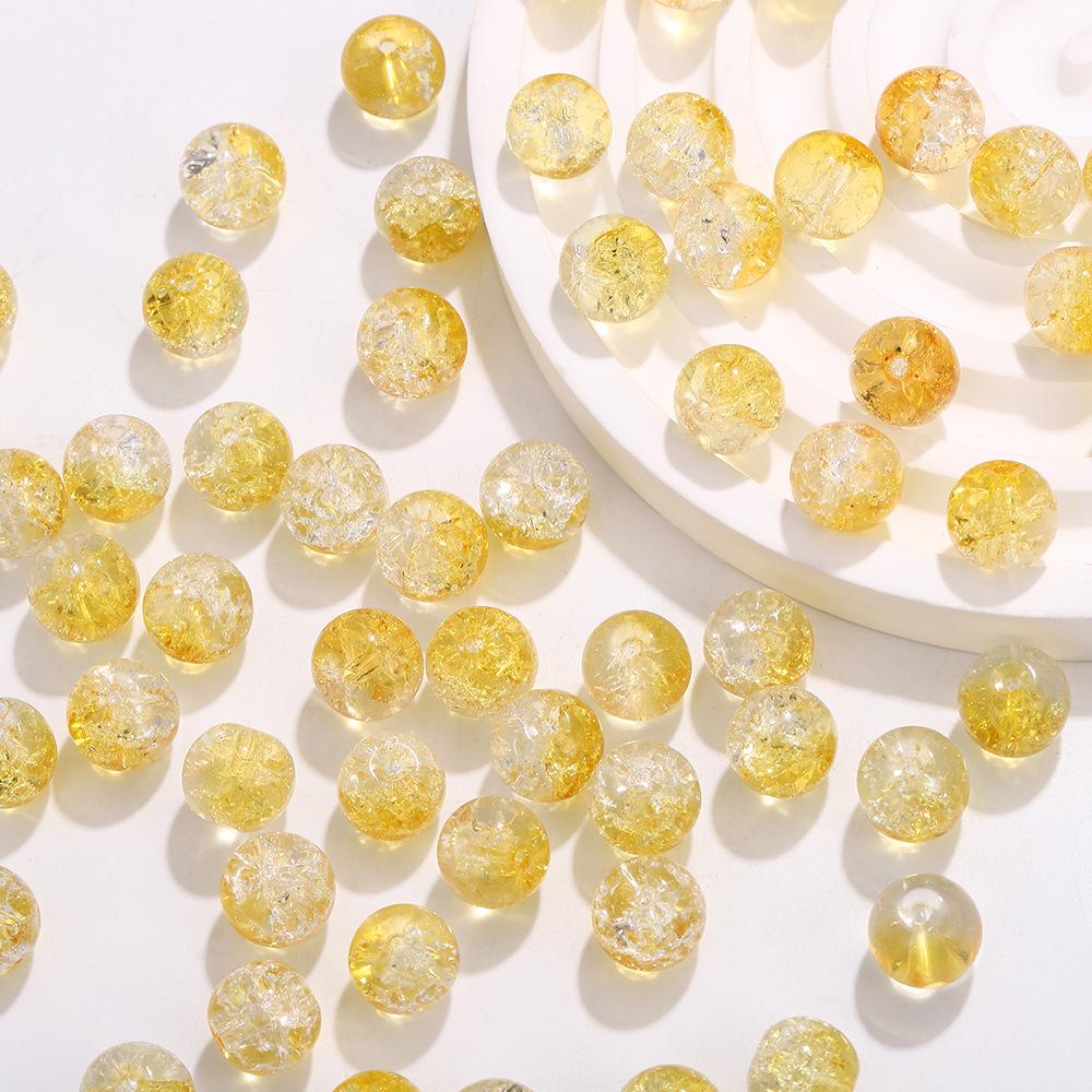 10мм Двухцветные бусины из кракле-стекла для изготовления браслетов и ожерелий в древнем стиле своими руками