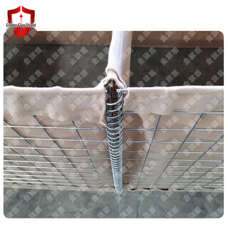Golden Flag Shield Hot-Dip Galvanized Gabion Blast Wall