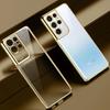 Подходит для чехла для мобильного телефона Samsung S25 Гальваническое покрытие ТПУ Прозрачный S24plus Ультратонкий A72 Полная защита A52 Противоударный A32 Мягкий U