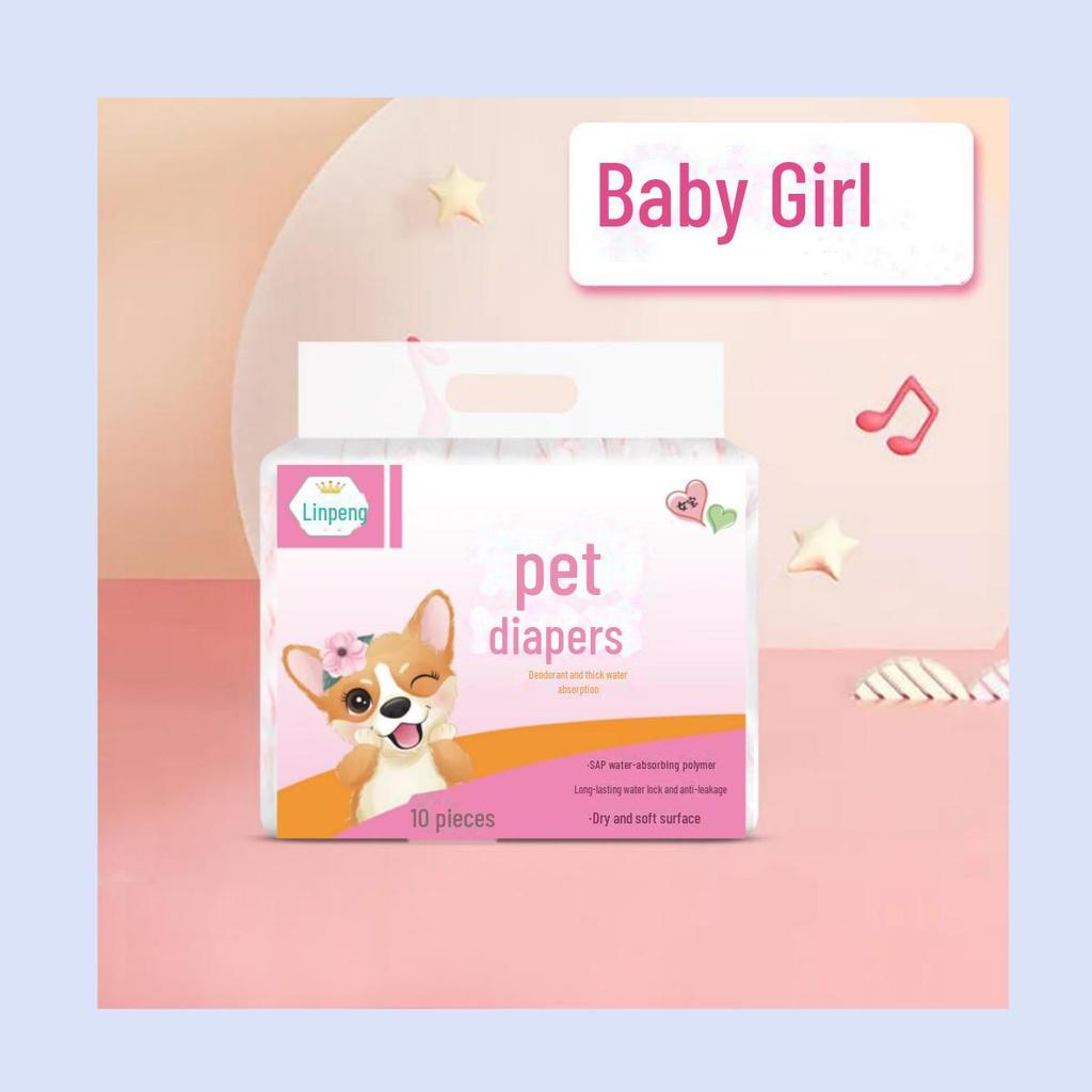 Утолщенные подгузники для собак: Женские и мужские гигиенические трусы для защиты во время менструации