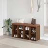 Shoe Bench Brown Oak Effect 103x30x48 cm Engineered Wood