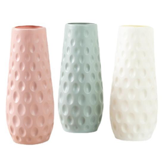 Ваза для цветов в скандинавском стиле Уникальная текстура Гладкий край Современный контейнер для цветов Цветочный горшок