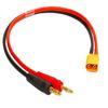 Yiqigou 2pcs XT30 Male Plug Connector Adapter to Convert 30cm 16AWG Cable Wire to 4mm Banana Plug Connector Adapter 4.0mm