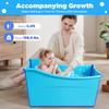 Portable Folding Bathtub Installation-Free Large Size Blue Foldable Bathtub Environment Friendly