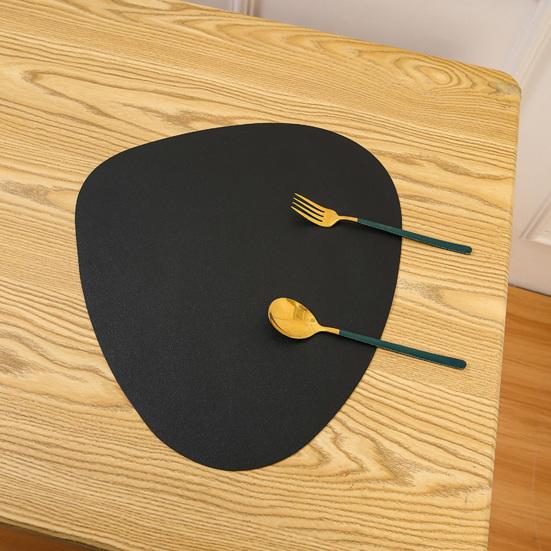 Западный коврик для столовых приборов, цветной овальный дизайн, термостойкий, легко чистящийся кухонный защитный коврик для обеденного стола