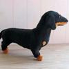 3D Kids Realistic Handcrafted Puppy Lifelike Dog Model Animals Pet Dachshund Simulation Toy
