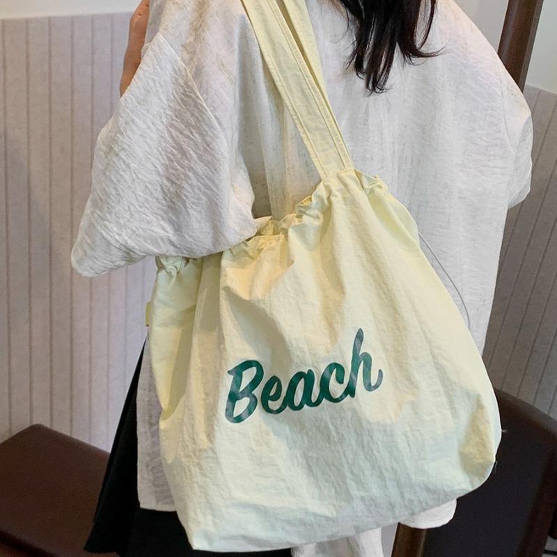 Новая холщовая сумка-тоут на шнурке, сумка-тоут для поездок на работу, сумка через плечо, большая вместительная сумка для покупок, сумка для ланч-бокса