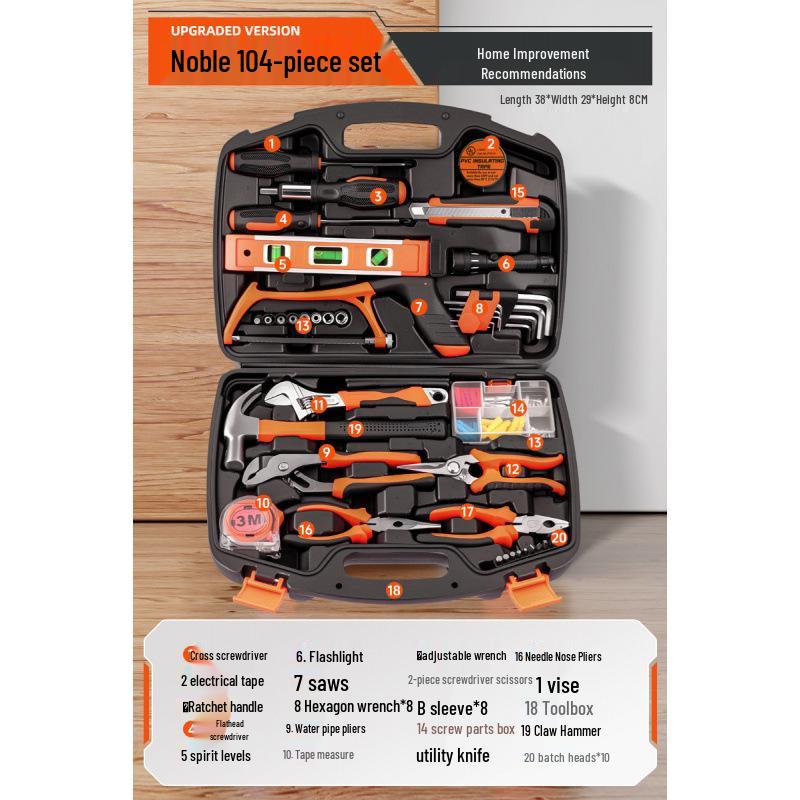 Многофункциональный набор инструментов «Зеленый Лес»: Полный набор для ремонта по дому и для электрика