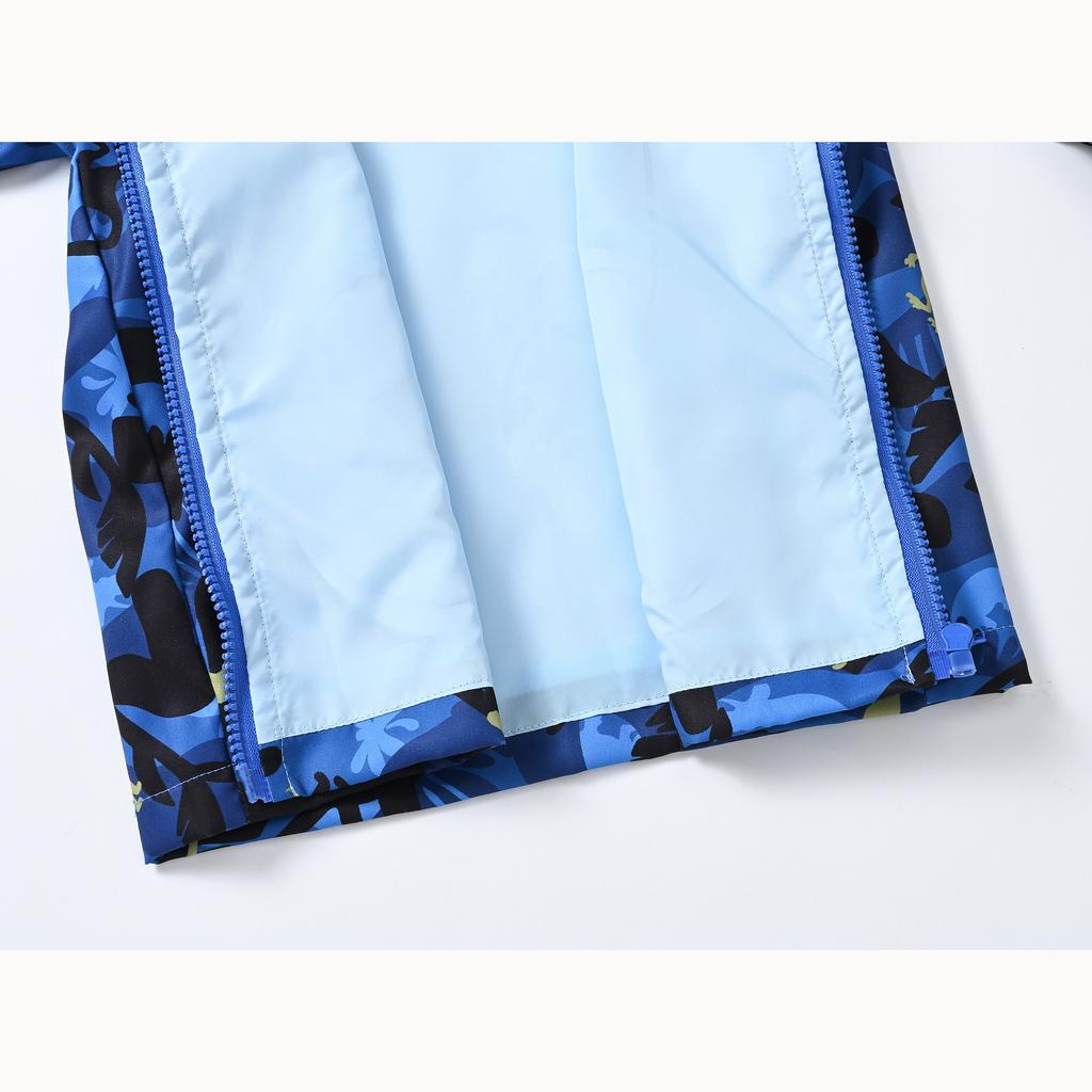 Куртка с капюшоном для мальчиков и девочек среднего и большого возраста с разноцветным принтом, легкие модели модных курток, детская одежда