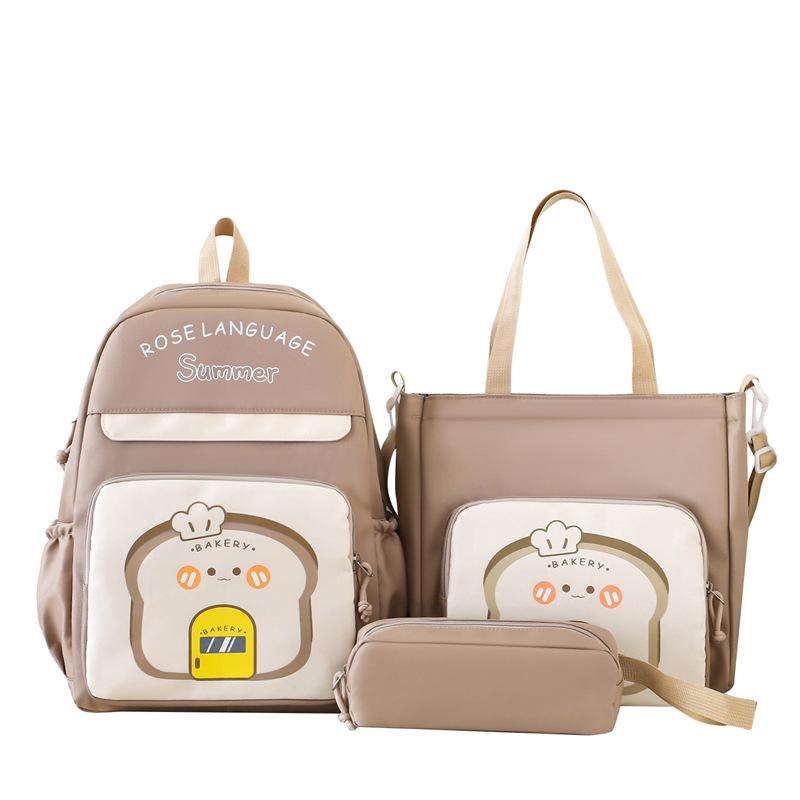 Комплект из трех рюкзаков для школьников, рюкзак для мальчиков и девочек, большой вместимости, детский рюкзак с героями мультфильмов