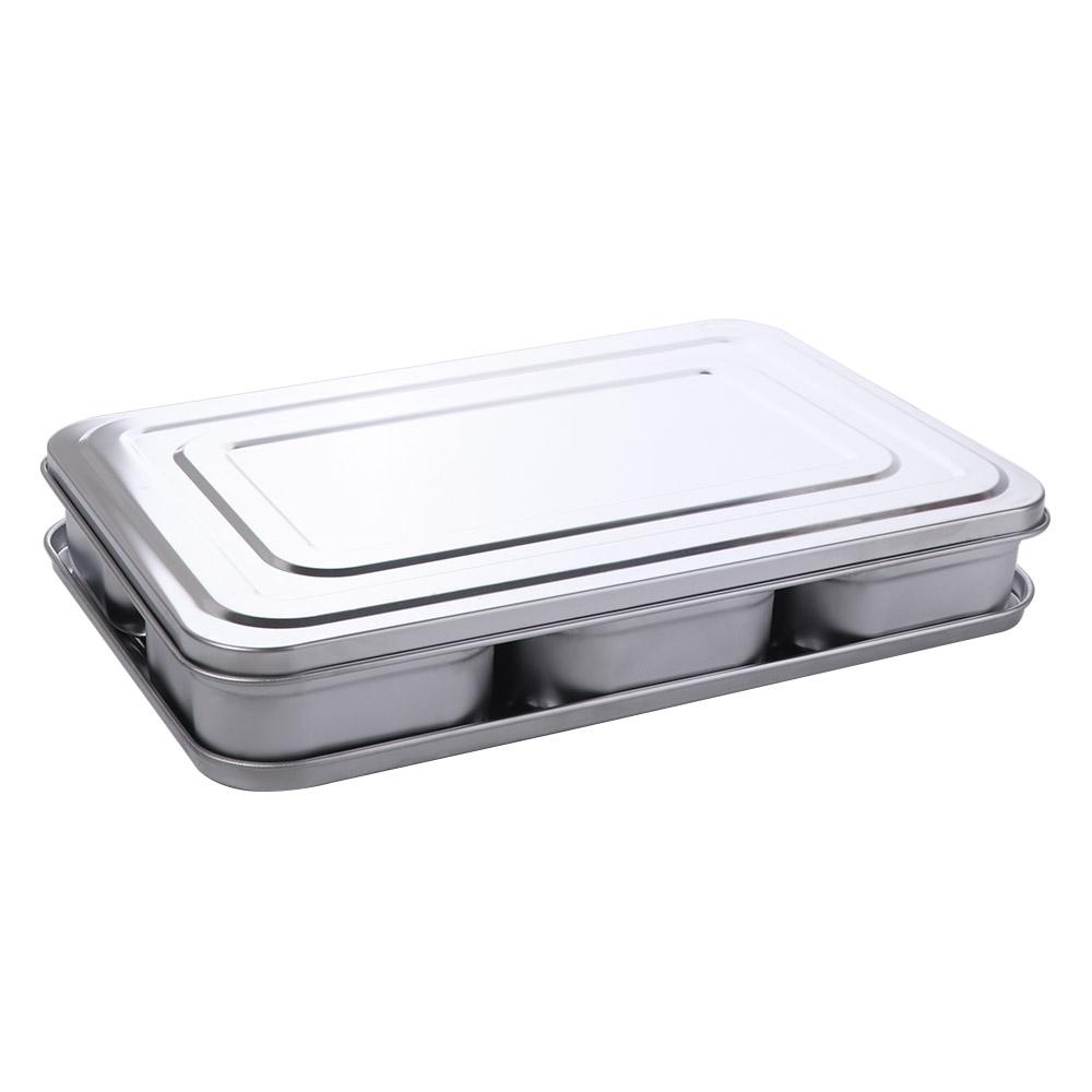 6/8 Grid Seasoning Storage Box Stainless Steel Dessert Ingredient Box Food Preparation Box  Hot Pot