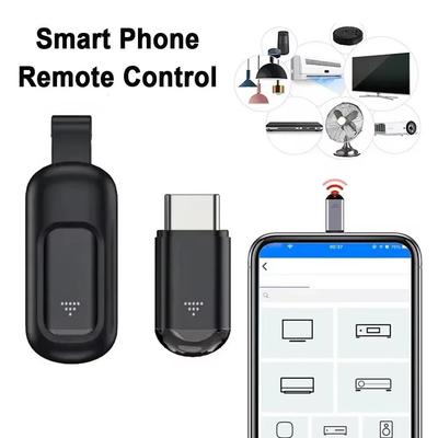 Мини ИК-передатчик Адаптер для смартфона Тип C IOS Управление через смарт-приложение Адаптер Инфракрасный пульт Подходит для ТВ Вентилятор