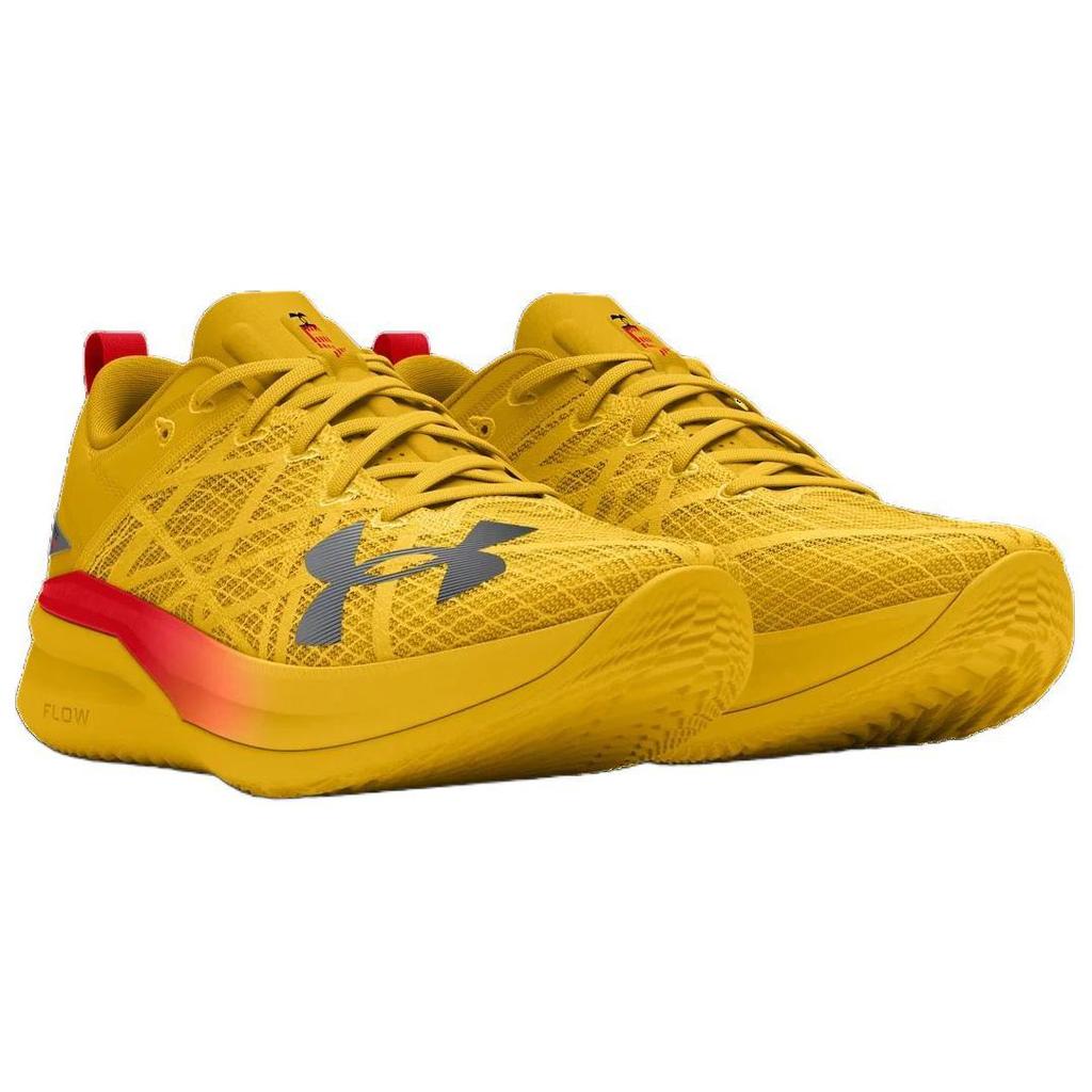 Under Armour Flow Velociti Pro Streetracer - Taxi Unisex Sneakers Yellow Racer-Red Black 3027754-700