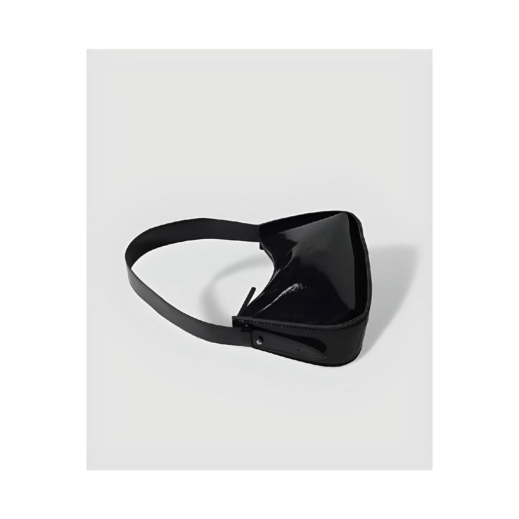 Women's Crocodile Patterned White Baguette Bag