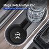 AAAYQ1 Car Coaster Carbon Mug Drinking Pad Cup Non-Slip Mat Accessories For Opel Corsa Astra Insignia Vectra Zafira Meriva Mokka G