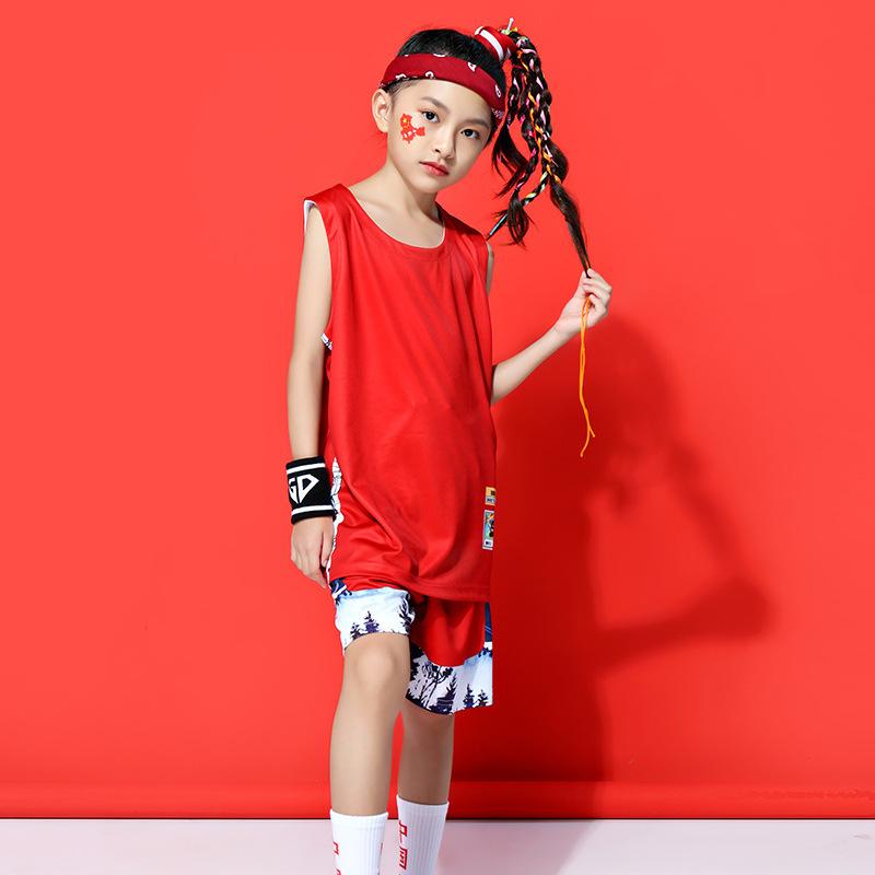Children's and students' basketball uniforms printed number team training uniforms sports suits summer breathable men's and women's table tennis
