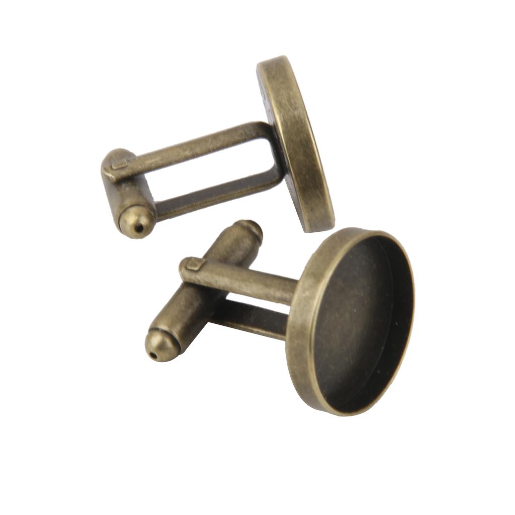 10 шт., 16 мм, круглые пустые настройки, базовые подушечки, запонки, запонки «сделай сам»