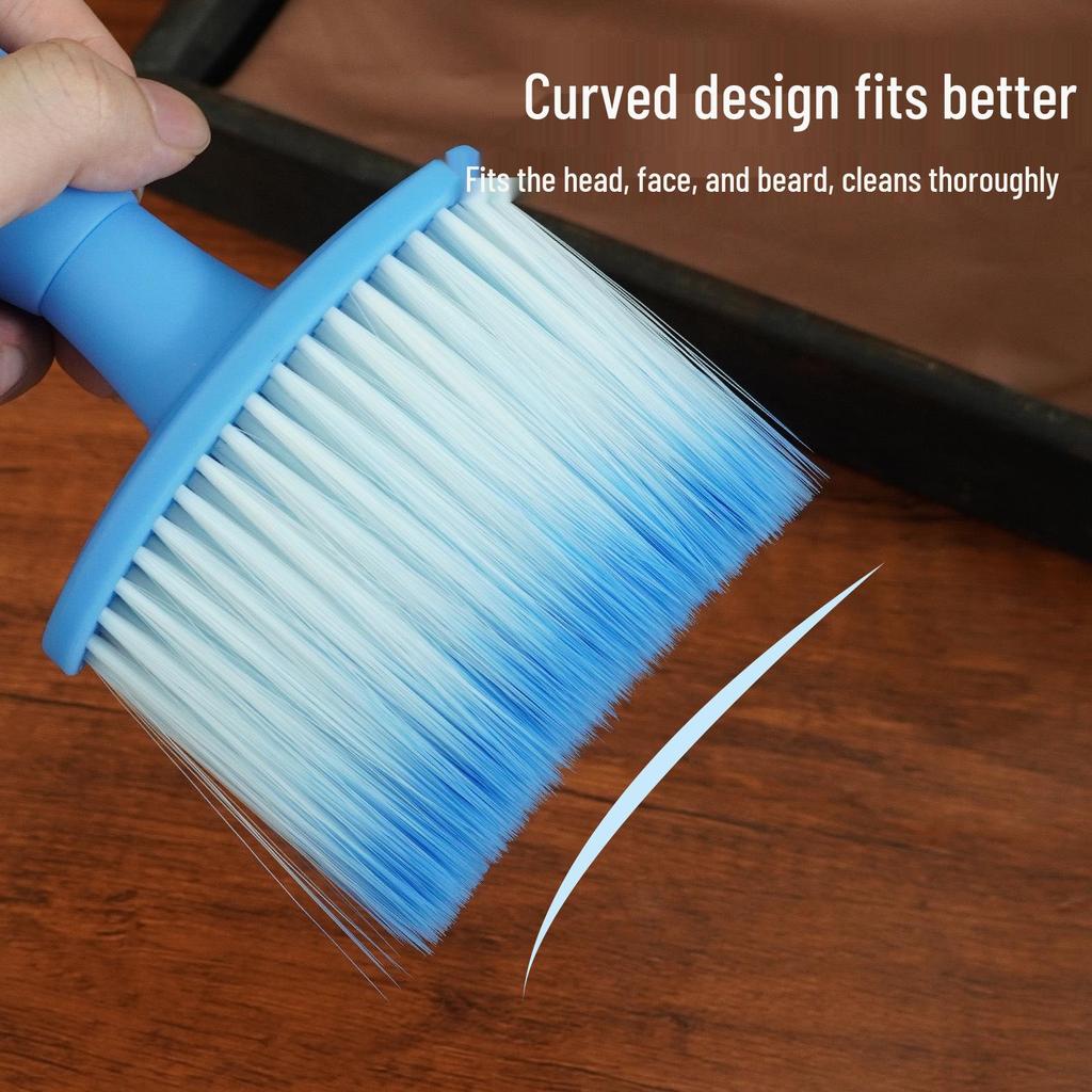 Multi-Color Soft Bristle Brush for Beard & Hair Debris Cleaning - Ideal for Salons & Barbers