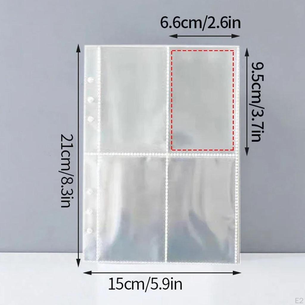 Photocard Sleeves Photo Binder Pages Lightweight Gift Holder for Korean Idols