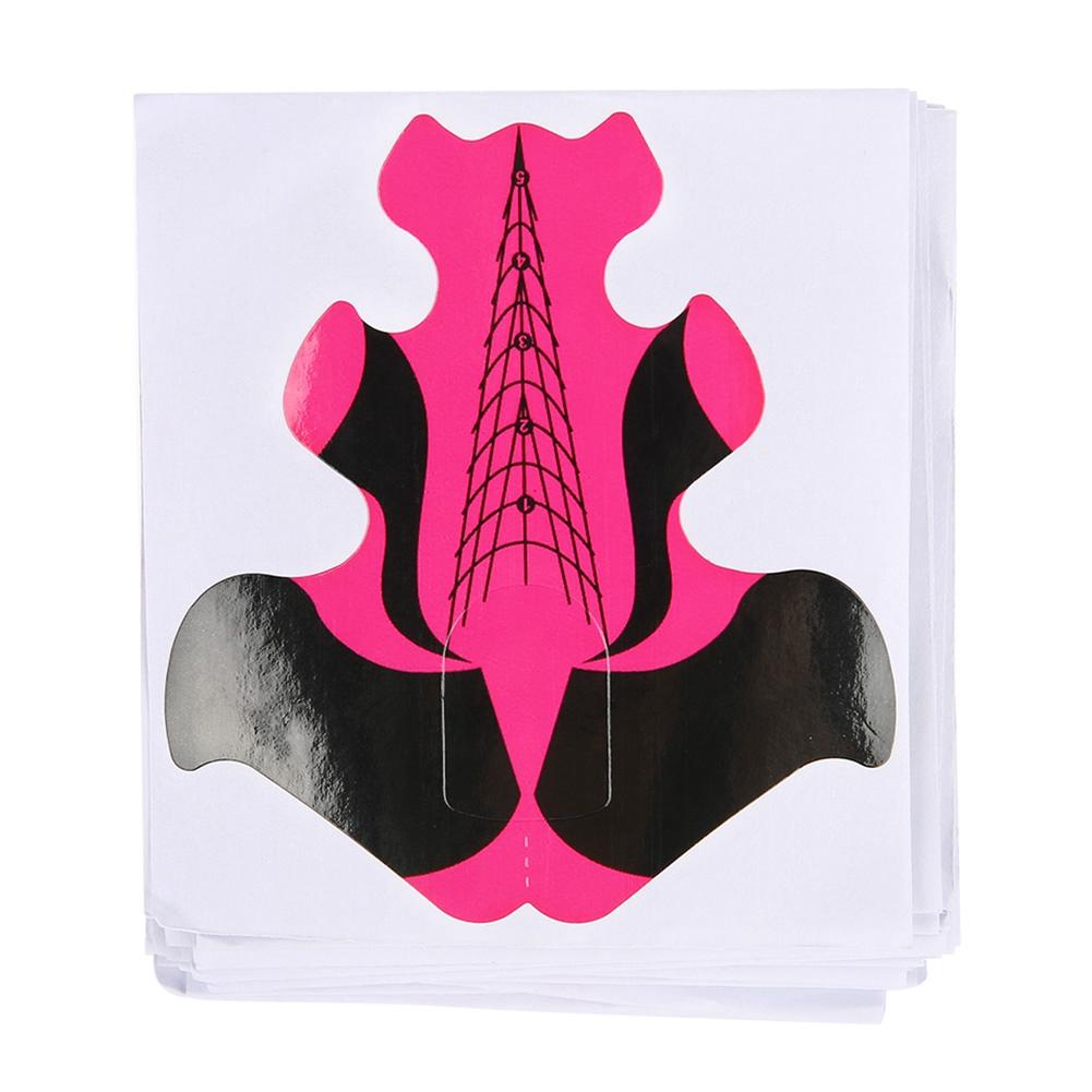 100 шт. Формы для наращивания ногтей УФ-бумага для наращивания ногтей Аксессуары для дизайна ногтей