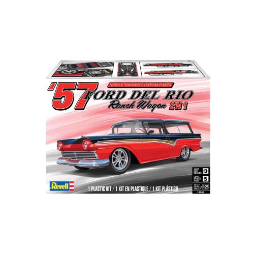 Revell 14548 '57 Ford Del Rio Ranch Wagon 2'N1 1:25 Scale 197-Piece Skill Level 5 Model Building Kit