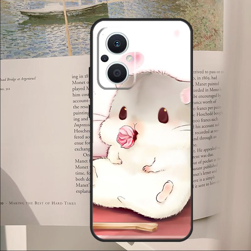 Чехол с кроликом, мышью, хомяком для OPPO Reno 14 13 11 10 Pro 12F 11F 13F 14F 7 8 Lite Чехол для OPPO Find X6 X5 X8 X9 Pro