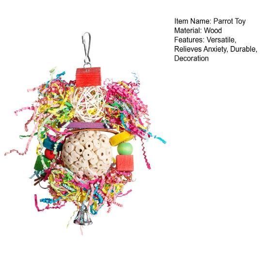 Деревянные блоки из натуральной коры, игрушка для жевания птиц, снимает беспокойство, устойчивая к укусам, игрушка в виде клетки для попугая