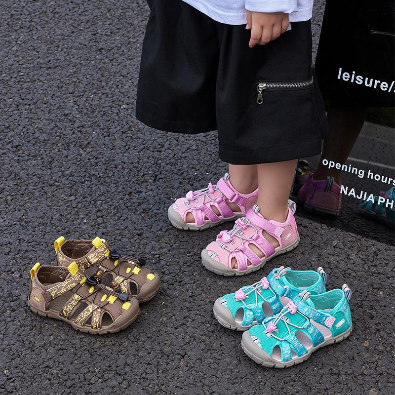 Children's sandals 2025 summer new boys baotou creek shoes soft-soled beach shoes baby shoes girls wading shoes