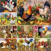 5D DIY Diamond Painting Animals Chicken Cross Stitch Kit Full Drill Square Embroidery Mosaic Art Picture of Rhinestones Gift