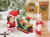 Sylvanian Families Сезонный рождественский сертификат ST Mark для детей от 3 лет и старше Игрушечный кукольный домик Sylvanian Families EPOCH [Набор Льва Санты] SE-206