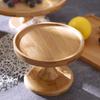 Bamboo Cake Stand Desk Display Serving Tray Fruits Storage Holder for Anniversary