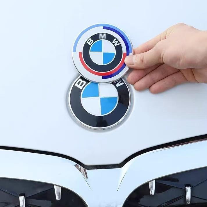 ABS 82MM 74MM For BMW Front Hood Emblem Trunk Rear badge logo F10 F20 G20 E87 E60 E63 F01 E46 E90 F30 F02 E83 Car Accessories