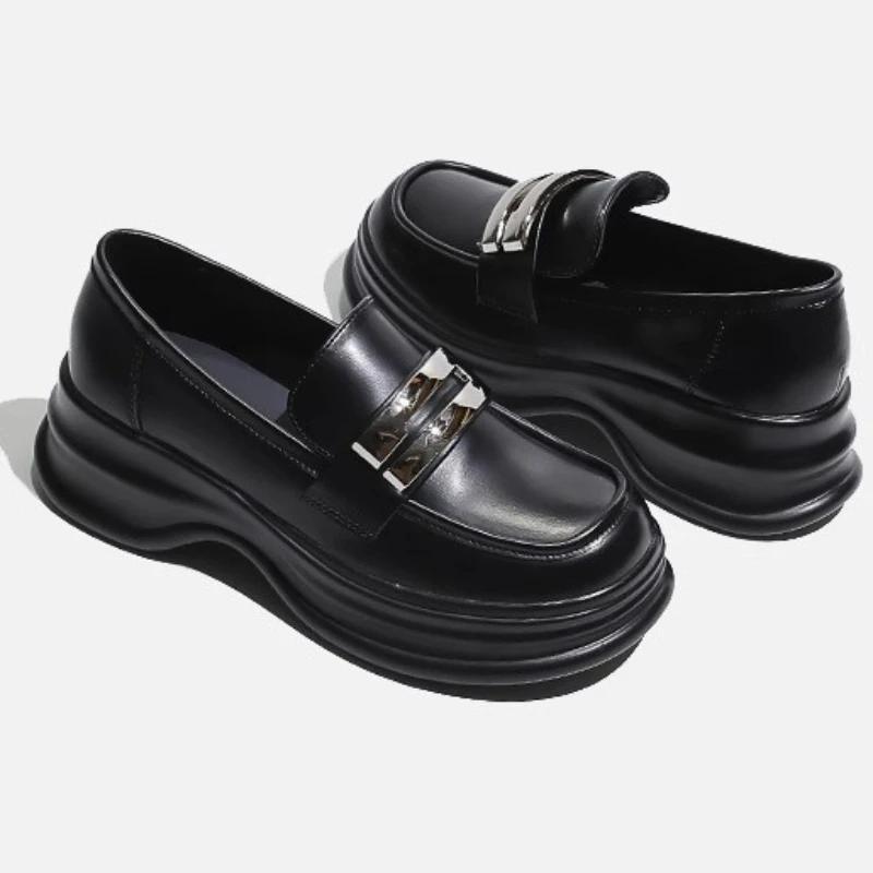 Женские новые однотонные круглые универсальные английские туфли на толстой подошве маленькие кожаные туфли французские ретро кавайные женские туфли Мэри Джейн