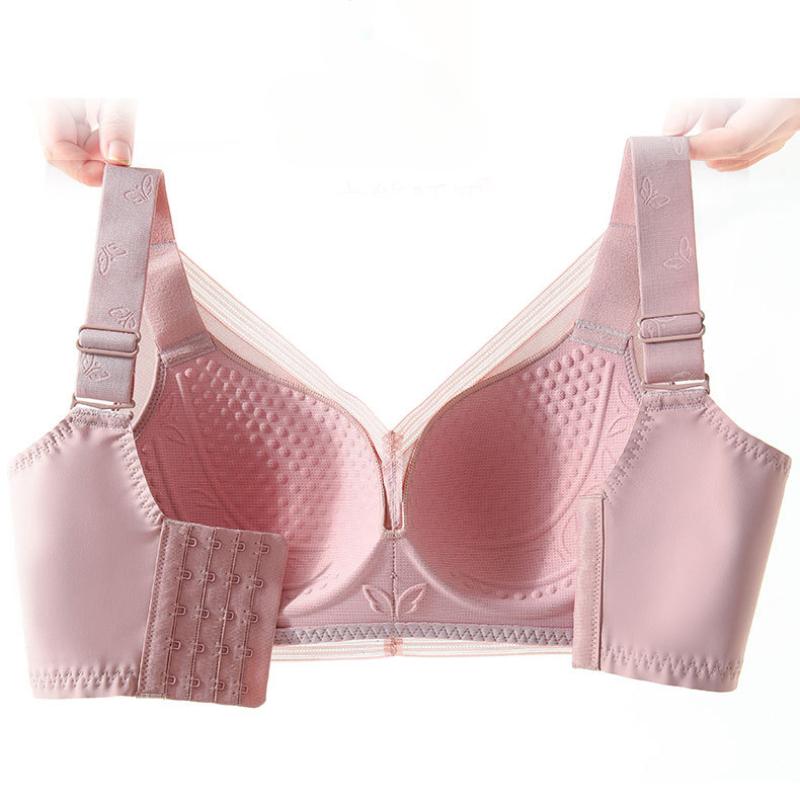 Sexy Large Size Adjustable Non-marking Underwear Female Thin Section of Large Breasts On The Support Anti-slip Polymerization To Collect Breasts Bra