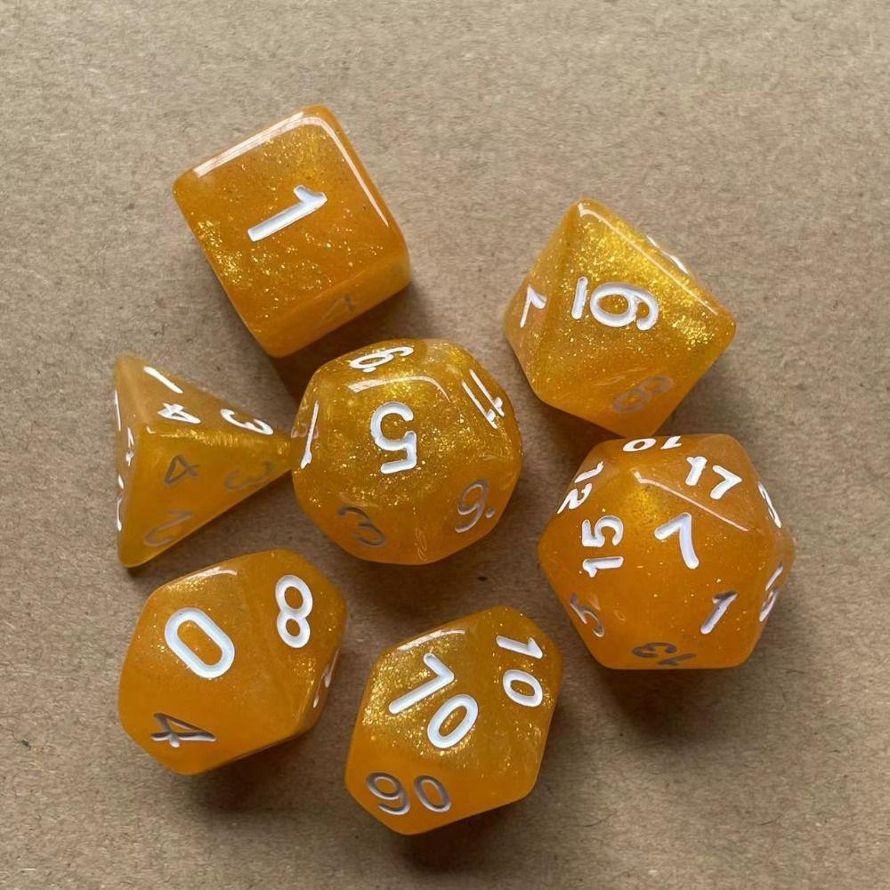 7Pcs/set Gift 7-Die D4 D6 D8 D10 Table Game Game Dice Polyhedral Dice DND Dice