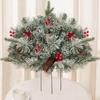 2025 Sahara Pine Flocking Snow Half-Round Mushroom Courtyard Christmas Tree Set